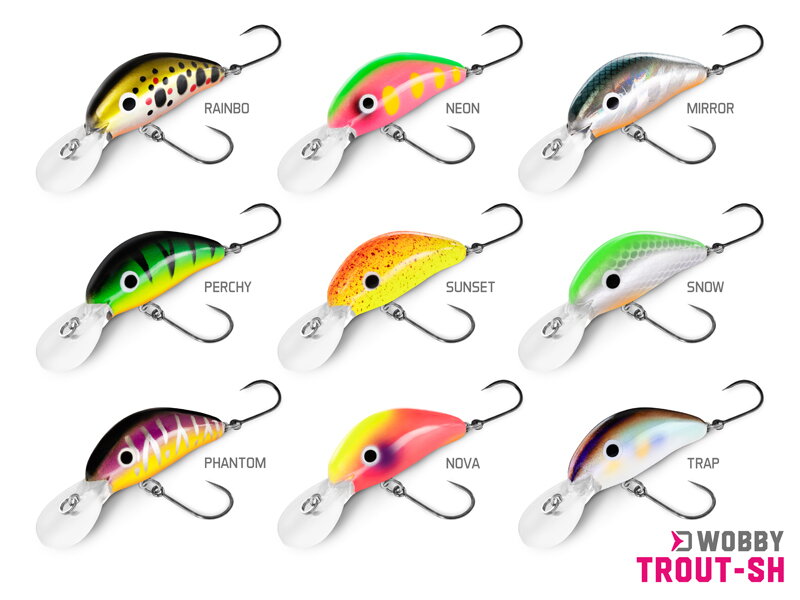 Wobler Delphin WOBBY TROUT-SH - 4g/4cm/Float./TRAP