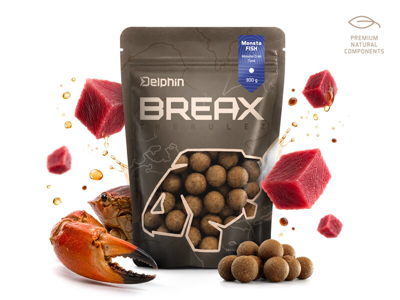 Boilies Delphin BreaX / MonstaFISH - Monster Krab-Tuniak/20mm/300g