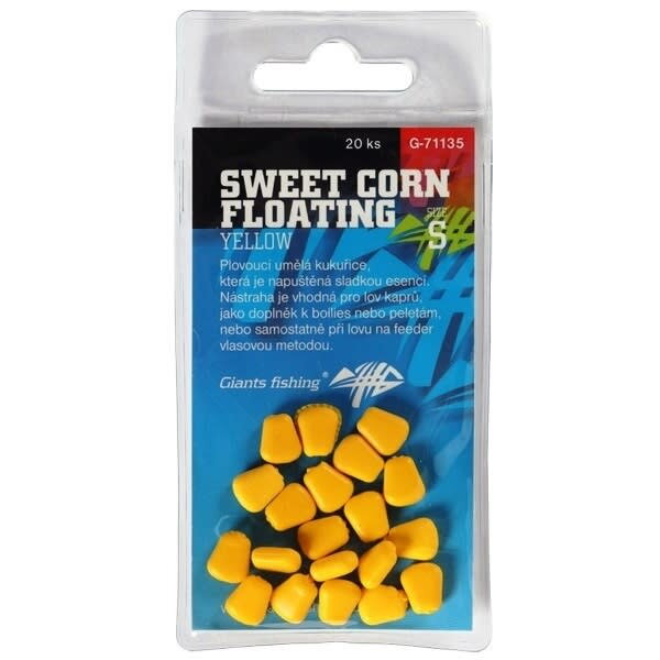 Giants Fishing Umelá nástraha Sweet Corn Floating Yellow, vel.S/20ks