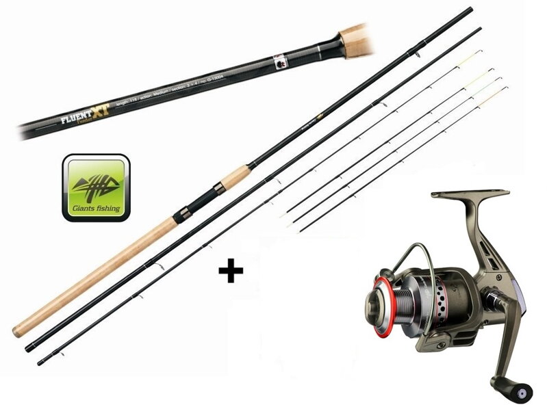 Prút Giants Fishing Fluent Feeder XT 12ft Medium + naviják zdarma