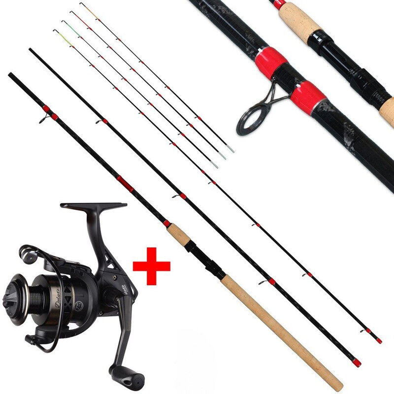 Giants Fishing Prút Fluent MK2 Feeder 3.3m, 90g + Navijak Deluxe FD 4000