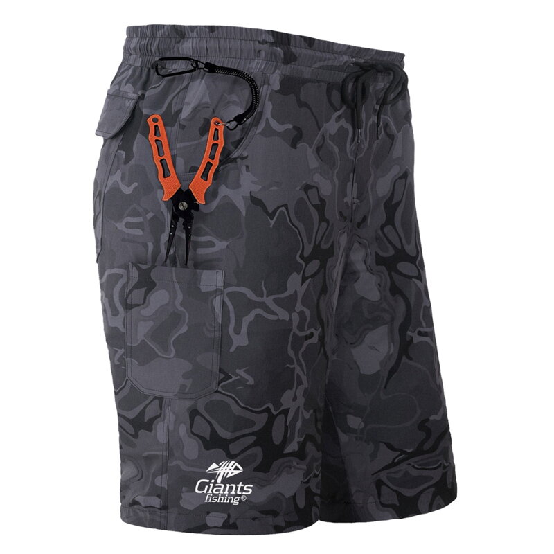 Giants Fishing Kraťasy Shorts Quick Dry UV50+Camo Grey